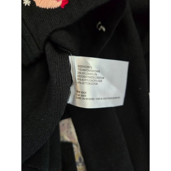 Floral Embroidered Cardigan Sweater Rose fairycore whimsygoth grannycore - Picture 6 of 7